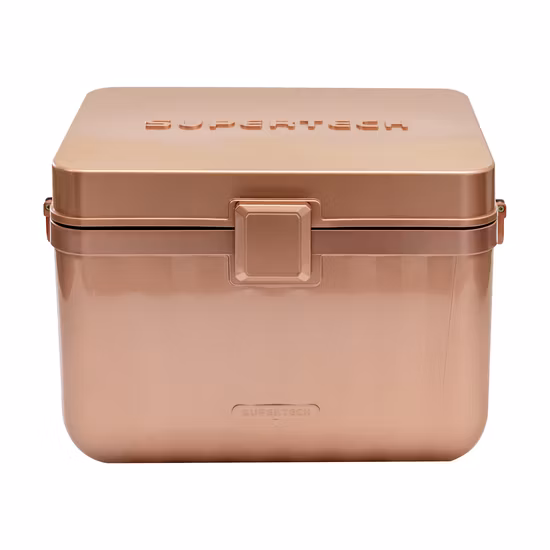 Scatola refrigerante in plastica con maniglia per scatola refrigerante per auto e cosmetici. Scatola refrigerante per birra e ghiaccio